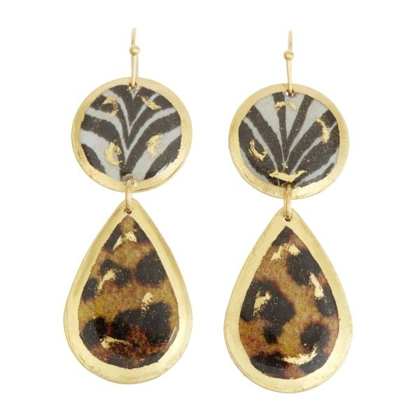 Zebra/Leopard Mini Teardrop Earrings Confer’s Jewelers Bellefonte, PA