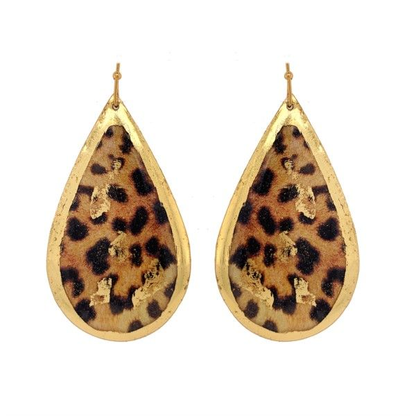 Leopard Teardrop Earrings Confer’s Jewelers Bellefonte, PA