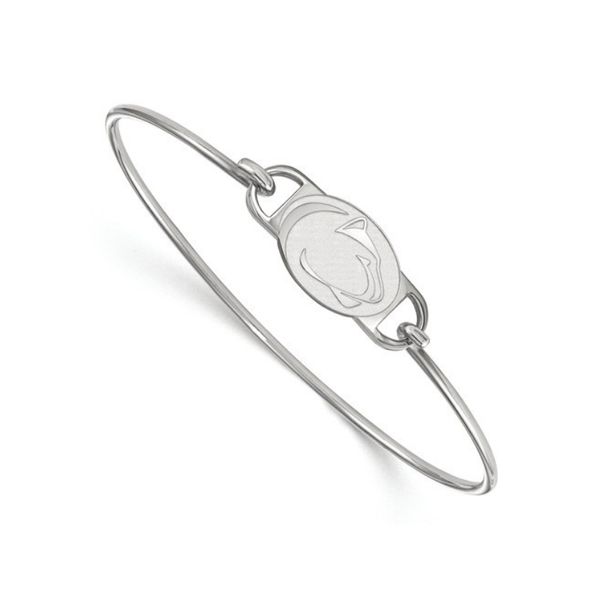 Penn State University Sterling Silver Small Center Wire Bangle Bracelet Confer’s Jewelers Bellefonte, PA