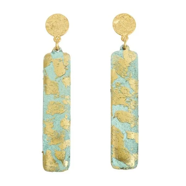 Turquiose Column Drop Earrings Confer’s Jewelers Bellefonte, PA