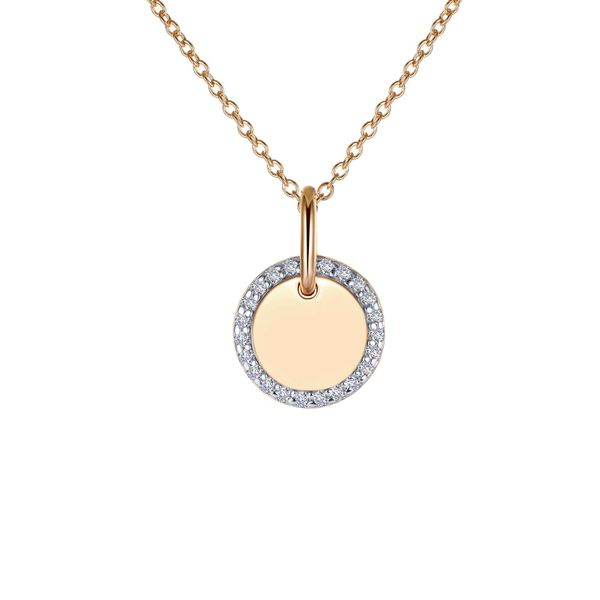 Lafonn Round Disc Pendant Necklace Confer’s Jewelers Bellefonte, PA
