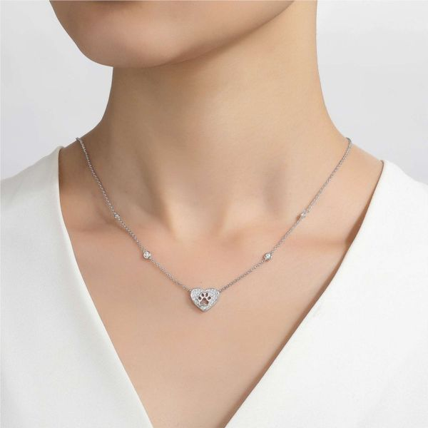 Lafonn 'I Pawmise' Necklace Image 2 Confer’s Jewelers Bellefonte, PA