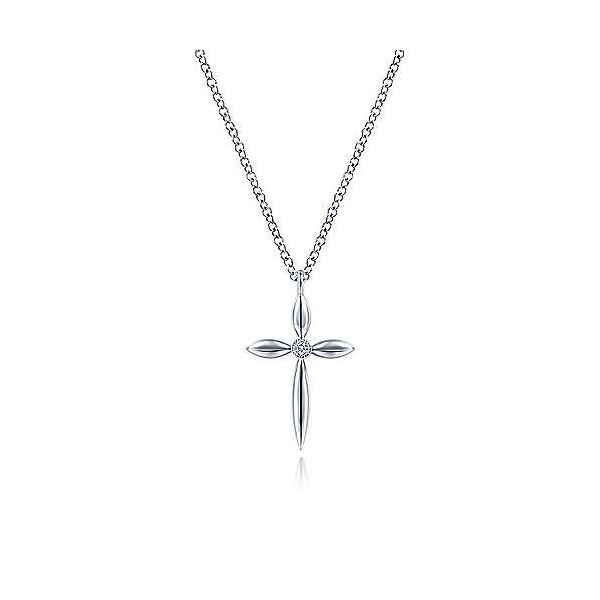 925 Sterling Silver Diamond Cross Necklace Confer’s Jewelers Bellefonte, PA