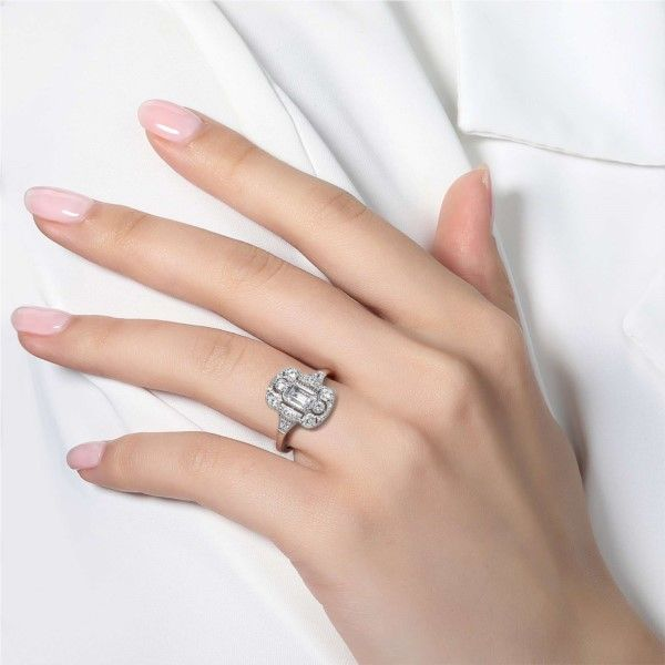 Lafonn Vintage Inspired Engagement Ring Image 2 Confer’s Jewelers Bellefonte, PA