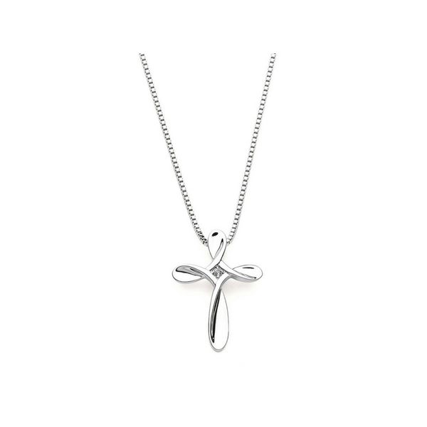 Sterling Silver Cross Pendant With Diamond Confer's Jewelers Bellefonte, PA