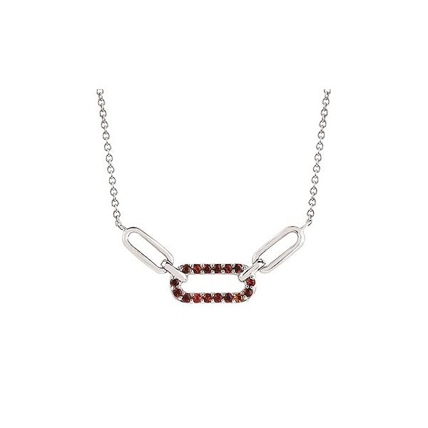 Sterling Silver Garnet Necklace Confer’s Jewelers Bellefonte, PA