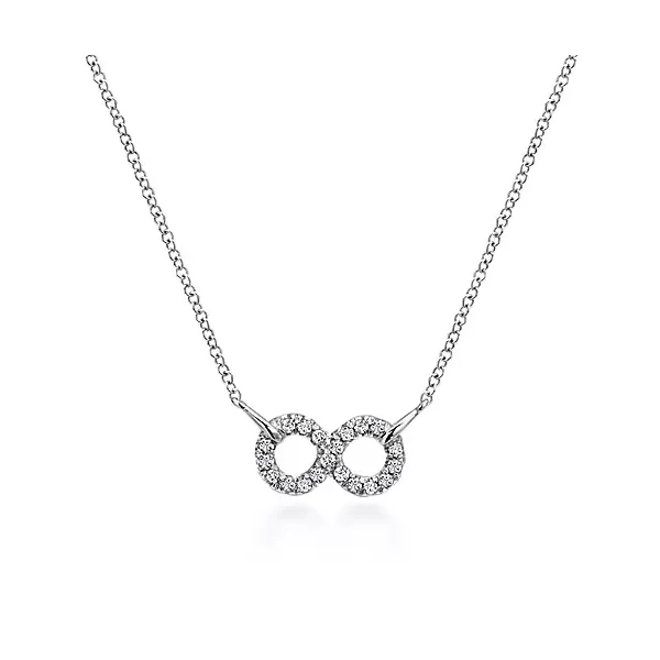 18 inch 925 Sterling Silver White Sapphire Infinity Symbol Pendant Necklace Confer’s Jewelers Bellefonte, PA
