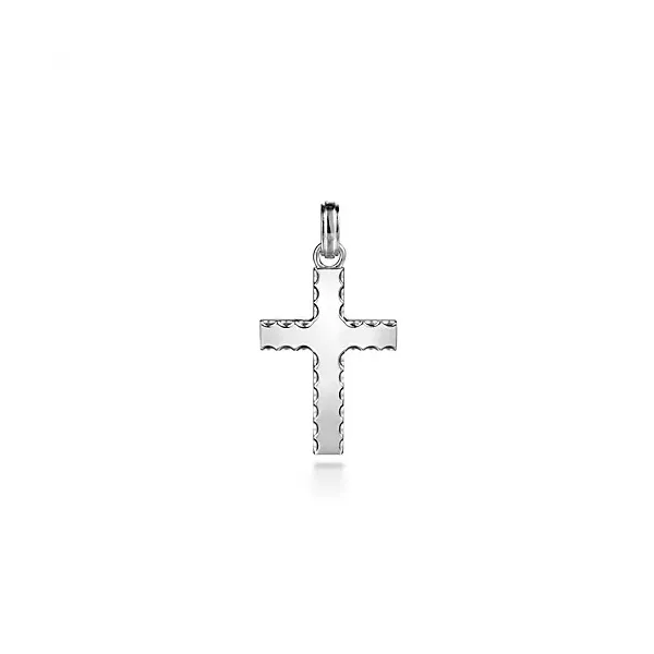 925 Sterling Silver Cross Pendant with Beveled Trim Confer’s Jewelers Bellefonte, PA