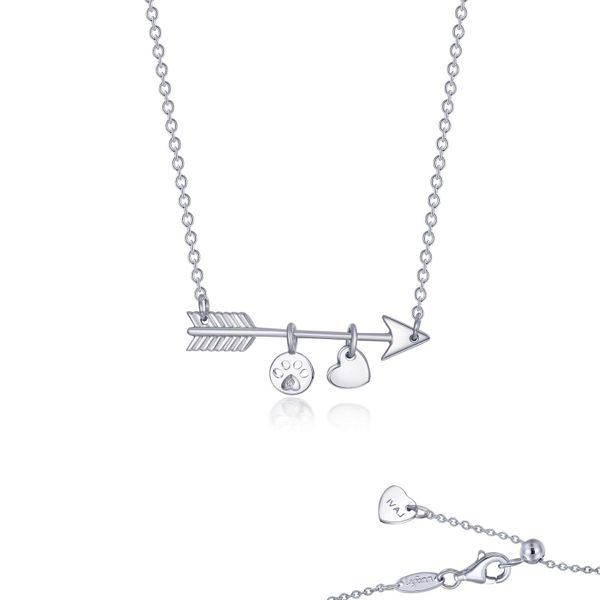 Lafonn Paw Print Love Necklace Confer’s Jewelers Bellefonte, PA