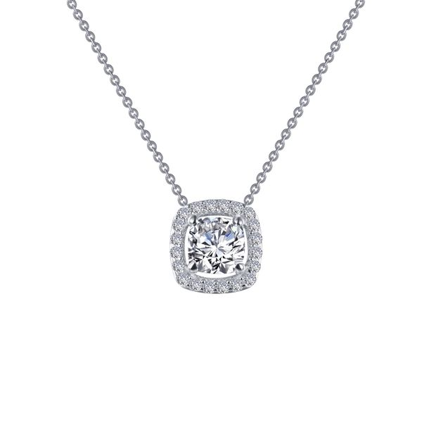 Lafonn Cushion-Cut Halo Necklace Confer’s Jewelers Bellefonte, PA