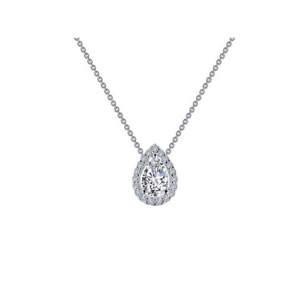 Lafonn Pear-Shaped Halo Necklace Confer’s Jewelers Bellefonte, PA