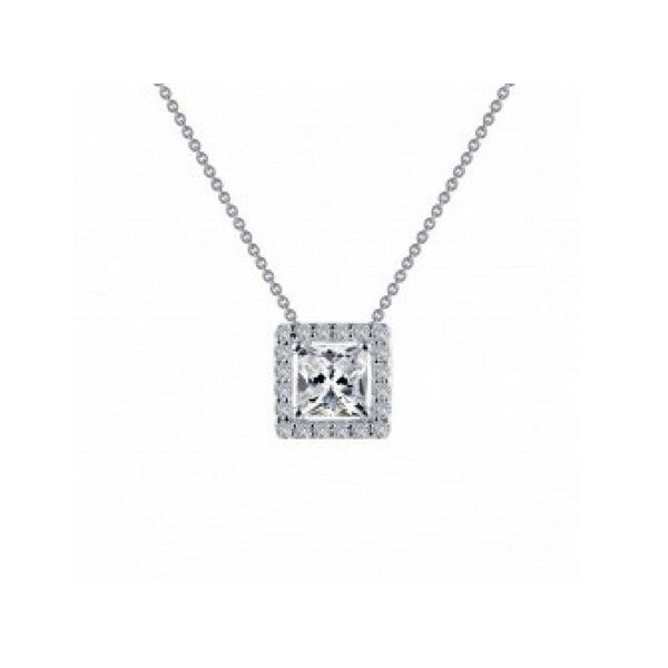 Lafonn Princess-Cut Halo Necklace Confer’s Jewelers Bellefonte, PA
