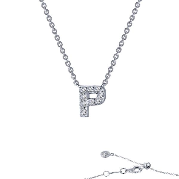 Lafonn Letter P Pendant Necklace Confer’s Jewelers Bellefonte, PA