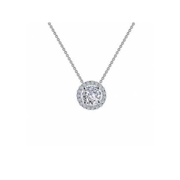Lafonn 0.62 CTW Round Halo Necklace Confer’s Jewelers Bellefonte, PA