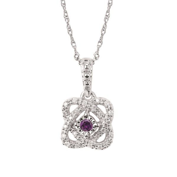 Sterling Silver Love Surrounds You Purple Diamond Pendant Confer’s Jewelers Bellefonte, PA