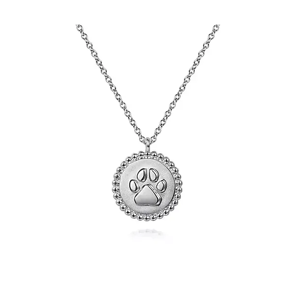 925 Sterling Silver Bujukan Footprint Necklace in Sand Blast Confer’s Jewelers Bellefonte, PA