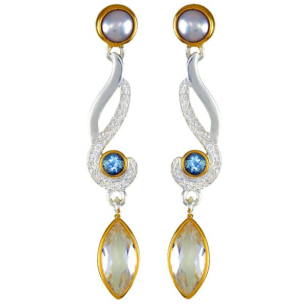 Sterling Silver Curled Drop Earrings Confer’s Jewelers Bellefonte, PA
