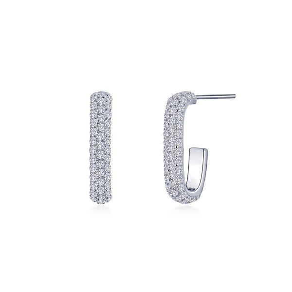 Lafonn Paperclip Hoop Earrings Confer’s Jewelers Bellefonte, PA