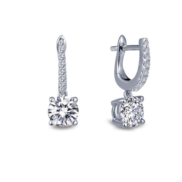 Sterling Silver Solitaire Dangle Earrings Confer's Jewelers Bellefonte, PA