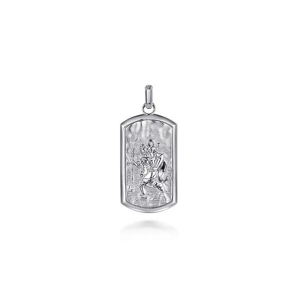 925 Sterling Silver St. Christopher Dog Tag Pendant Confer’s Jewelers Bellefonte, PA