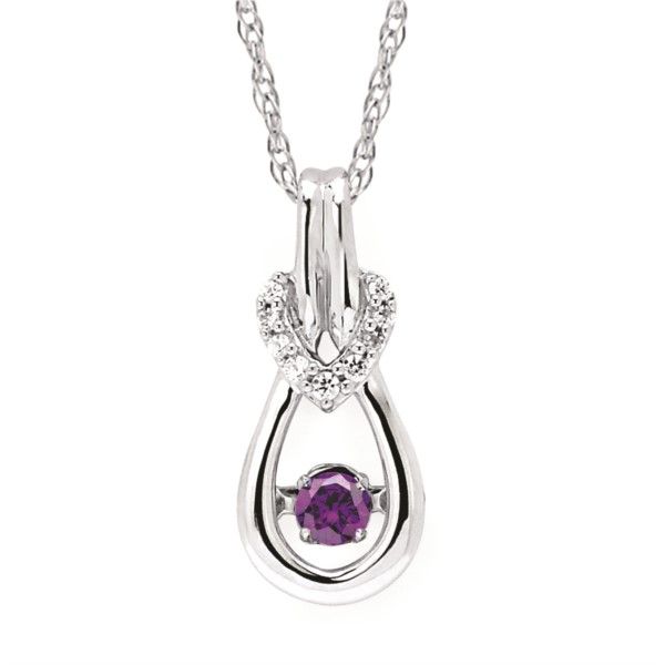 Sterling Silver Dancing Purple Diamond Pendant Confer’s Jewelers Bellefonte, PA
