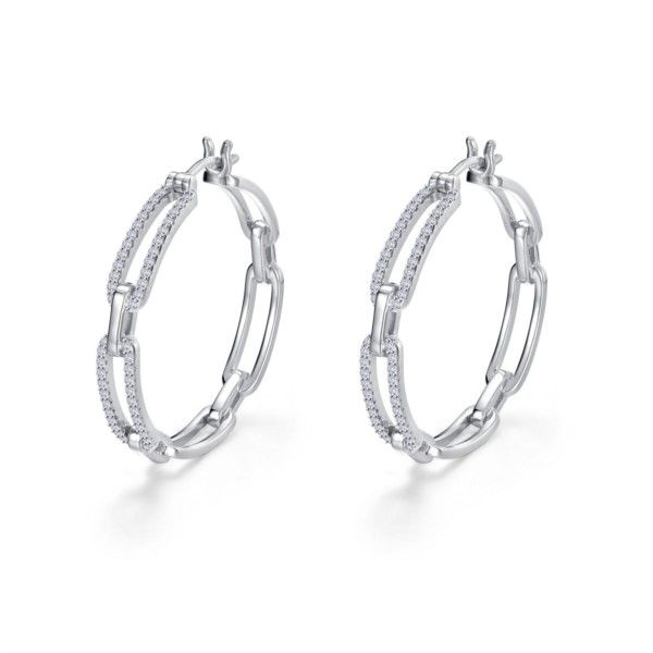 Lafonn Paperclip Hoop Earrings Confer’s Jewelers Bellefonte, PA