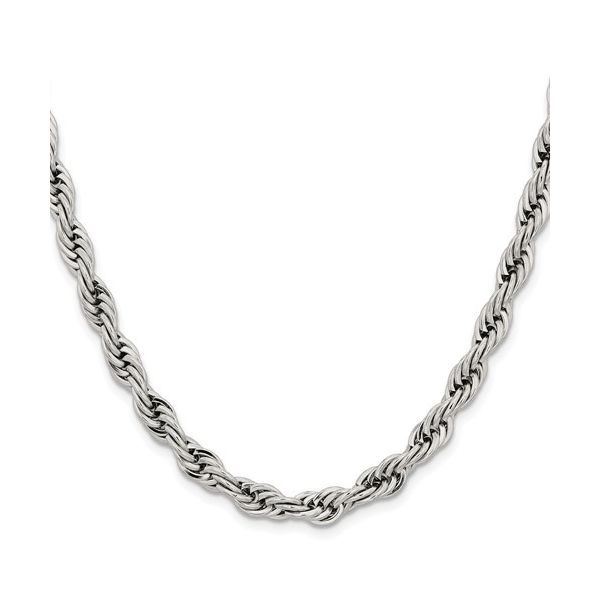 Stainless Steel Polished Rope Chain Confer’s Jewelers Bellefonte, PA