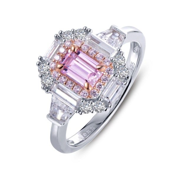 Lafonn Baguette Halo Engagement Ring Confer’s Jewelers Bellefonte, PA