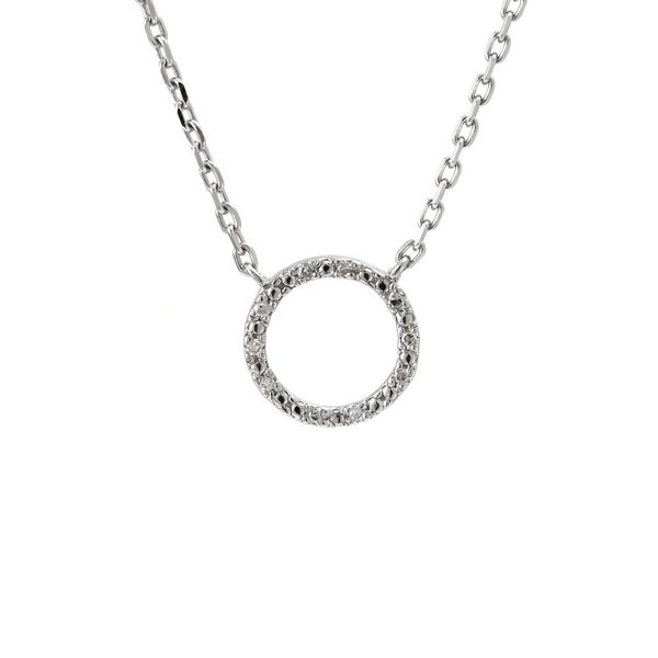 Sterling Silver Open Diamond Circle Necklace Confer’s Jewelers Bellefonte, PA