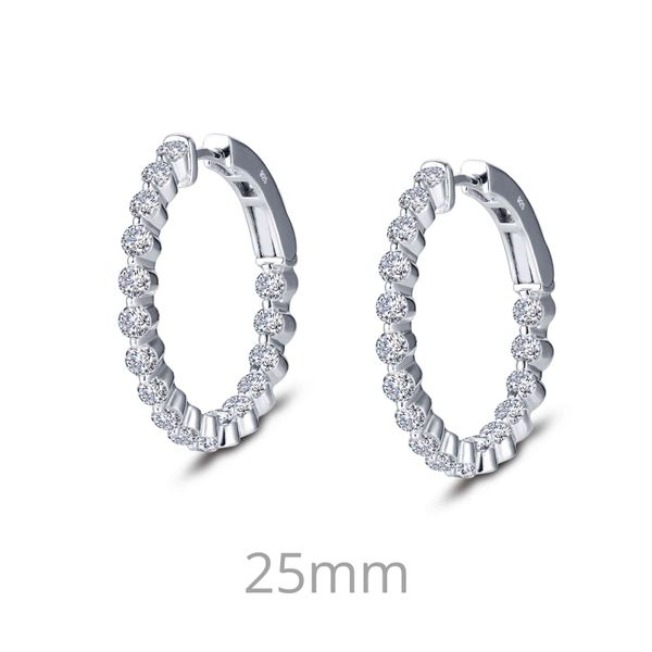 Lafonn 1.7 CTW Hoop Earrings Confer’s Jewelers Bellefonte, PA