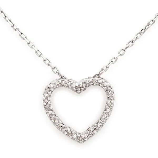 Sterling Silver Diamond Heart Necklace Confer’s Jewelers Bellefonte, PA