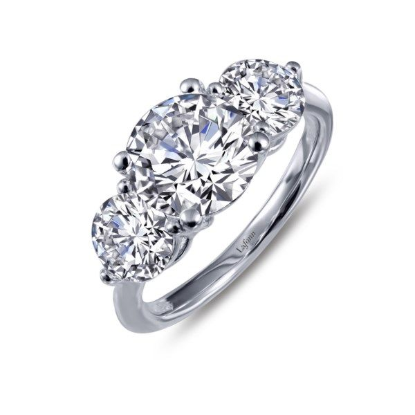 Lafonn Classic Three-Stone Engagement Ring Confer’s Jewelers Bellefonte, PA