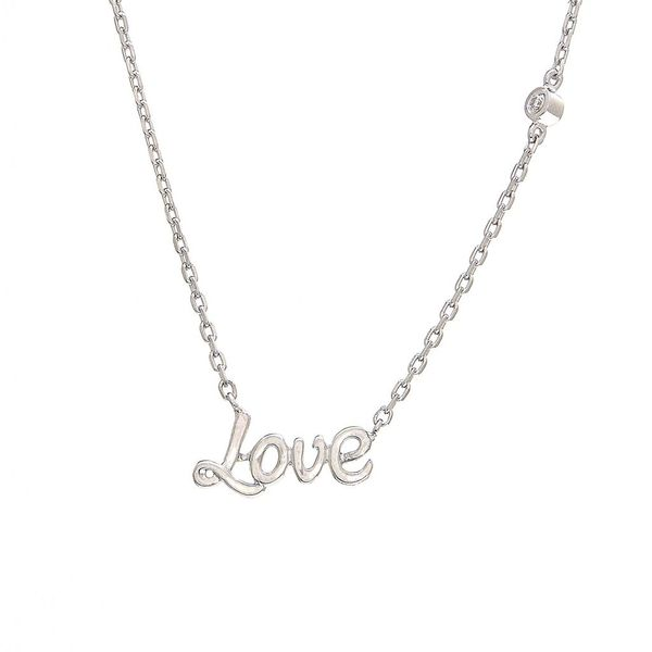 Sterling Silver Diamond Love Necklace Confer’s Jewelers Bellefonte, PA