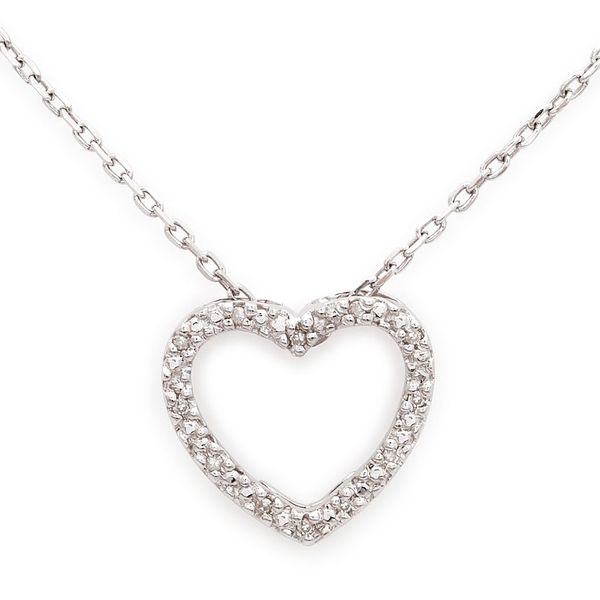 Sterling Silver Diamond Heart Necklace Confer’s Jewelers Bellefonte, PA