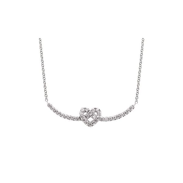 Sterling Silver Love Lock Diamond Necklace Confer’s Jewelers Bellefonte, PA