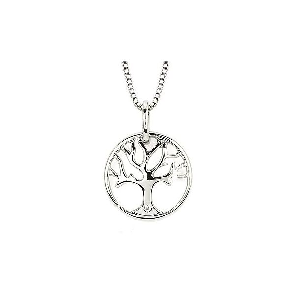 Sterling Silver Tree Of Life Pendant With Diamond Confer’s Jewelers Bellefonte, PA