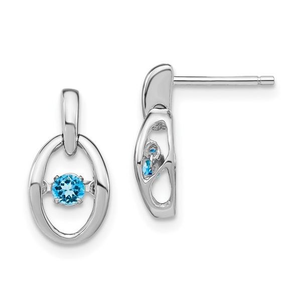 Sterling Silver Dancing Birthstone Earrings - December Confer’s Jewelers Bellefonte, PA
