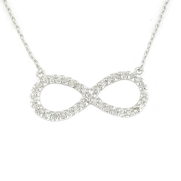 Sterling Silver Diamond Infinity Necklace Confer’s Jewelers Bellefonte, PA