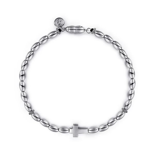 925 Sterling Silver Beaded Cross Bracelet Confer’s Jewelers Bellefonte, PA