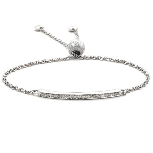 Sterling Silver Adjustable Diamond Bar Bracelet Confer’s Jewelers Bellefonte, PA