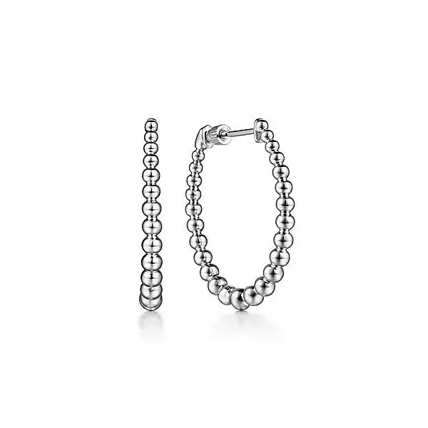 Sterling Silver Bujukan Graduated 30mm Classic Hoop Earrings Confer’s Jewelers Bellefonte, PA