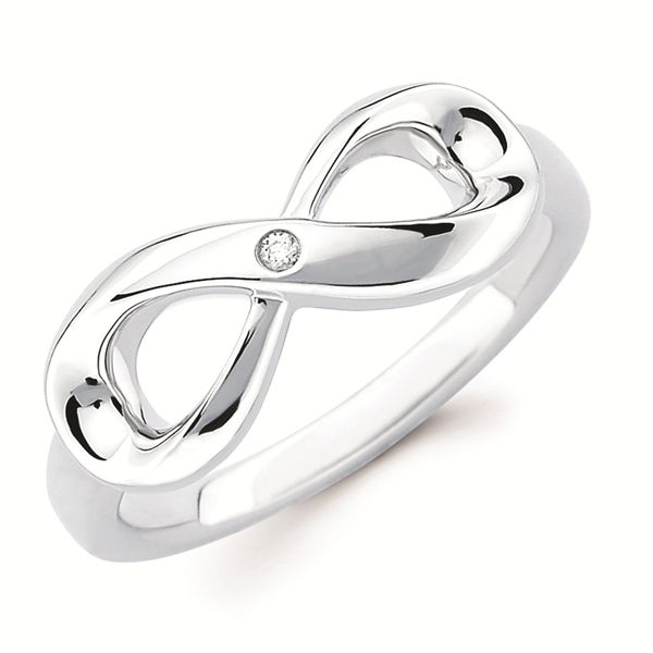 Sterling Silver Infinity Diamond Ring Confer’s Jewelers Bellefonte, PA