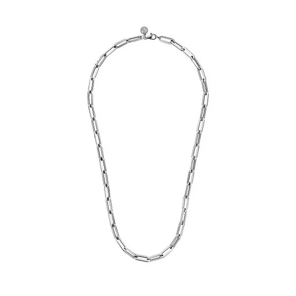 Sterling Silver Solid Paper Clip Chain Necklace Image 2 Confer’s Jewelers Bellefonte, PA