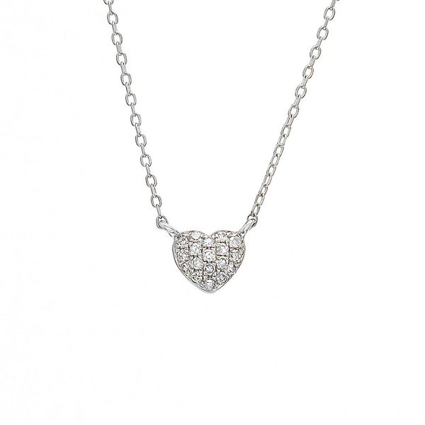 Sterling Silver Petite Diamond Heart Necklace Confer’s Jewelers Bellefonte, PA