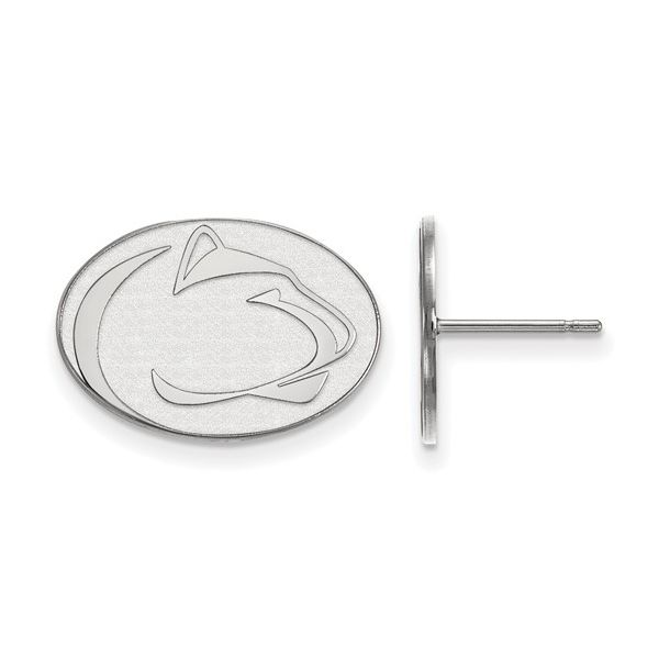Sterling Silver Small Penn State Lions Head Logo Stud Earrings Confer’s Jewelers Bellefonte, PA