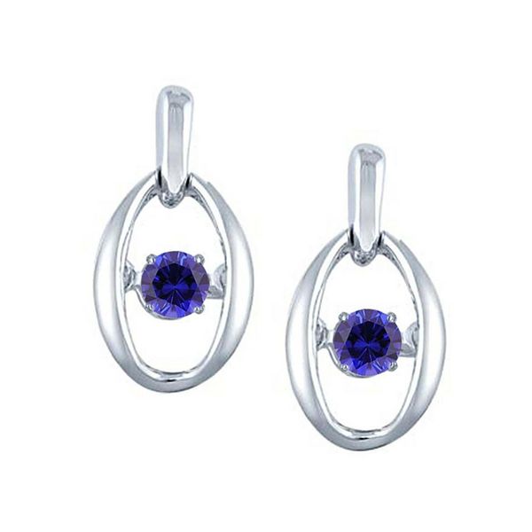Sterling Silver Dancing Birthstone Earrings - September Confer’s Jewelers Bellefonte, PA