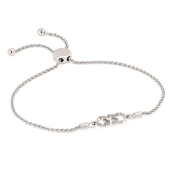 Sterling Silver Diamond Love Lock Bracelet Confer’s Jewelers Bellefonte, PA