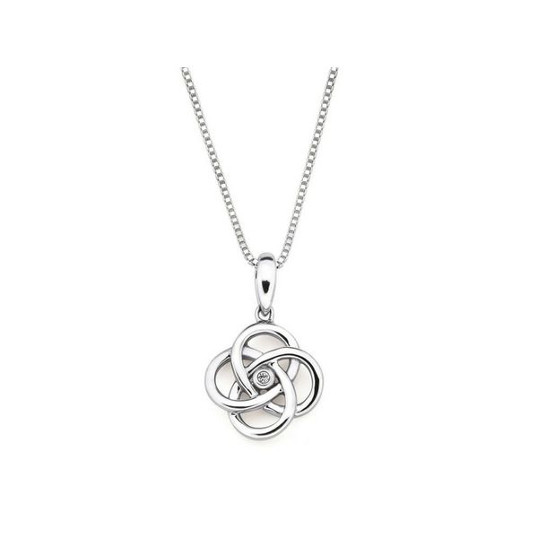 Sterling Silver Diamond Love Knot Pendant Confer’s Jewelers Bellefonte, PA