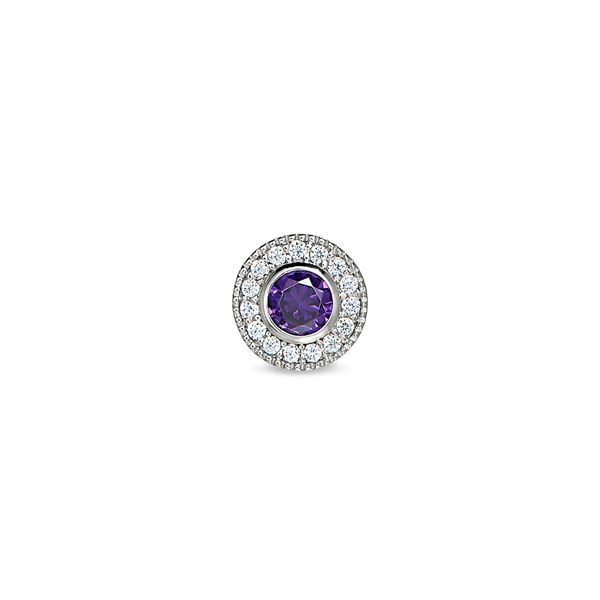 February Sterling Silver Birthstone Charm Confer’s Jewelers Bellefonte, PA
