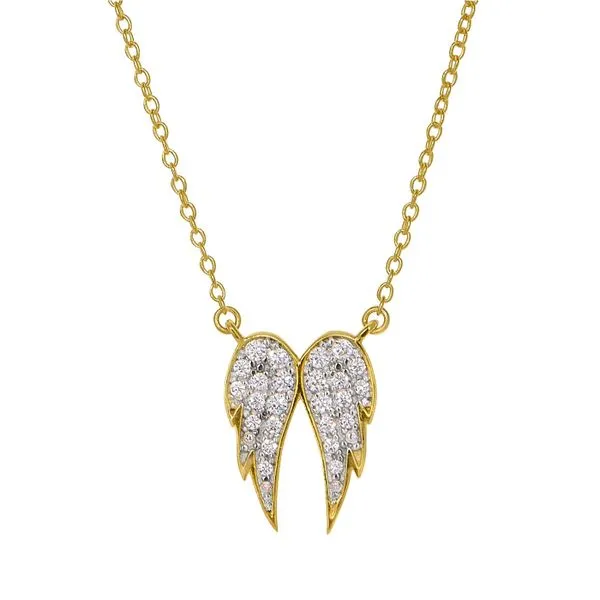 Gold Plated Sterling Silver Angel Wings Necklace Confer’s Jewelers Bellefonte, PA